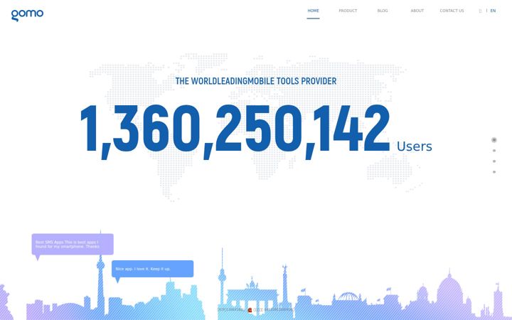Screenshot of gomo.com