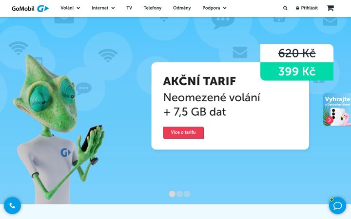 Screenshot of gomobil.cz