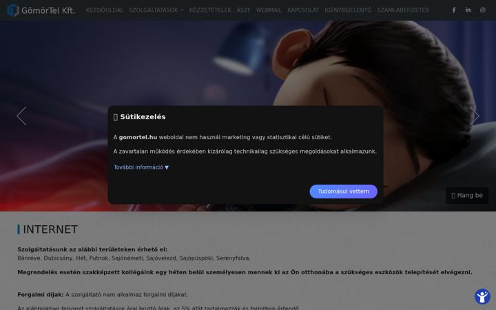 Screenshot of gomortel.hu