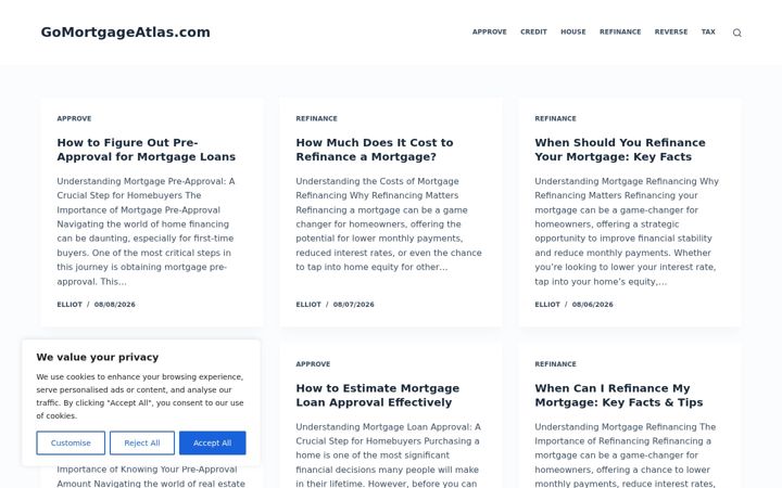 Screenshot of gomortgageatlas.com