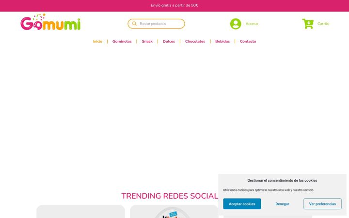 Screenshot of gomumi.com