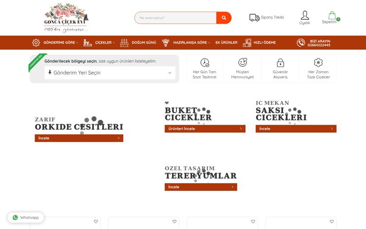 Screenshot of goncacicekevi.com