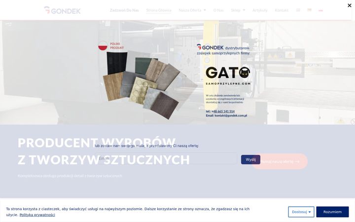 Screenshot of gondek.com.pl