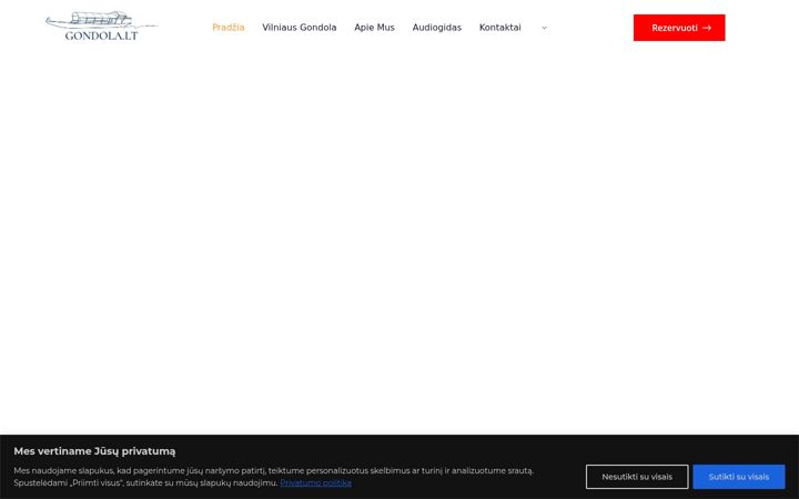 Screenshot von gondola.lt
