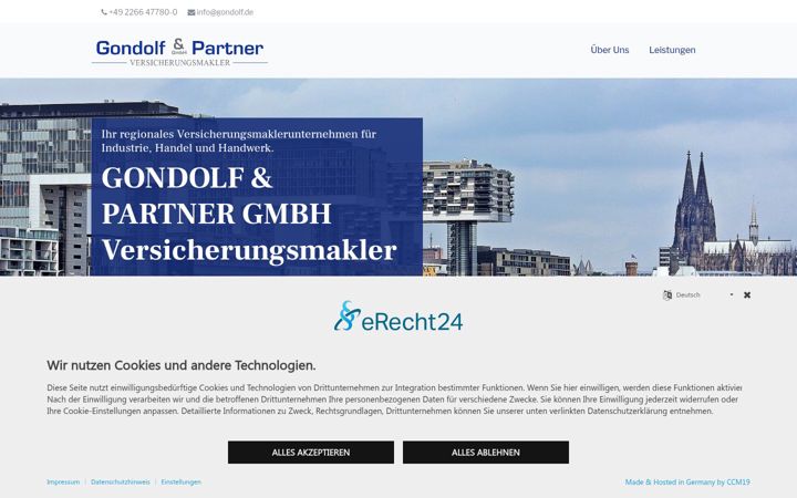 Screenshot of gondolf.de