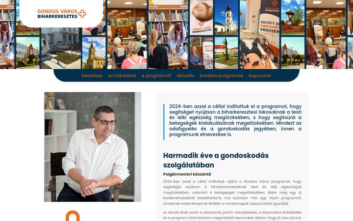 Screenshot of gondosvaros.hu