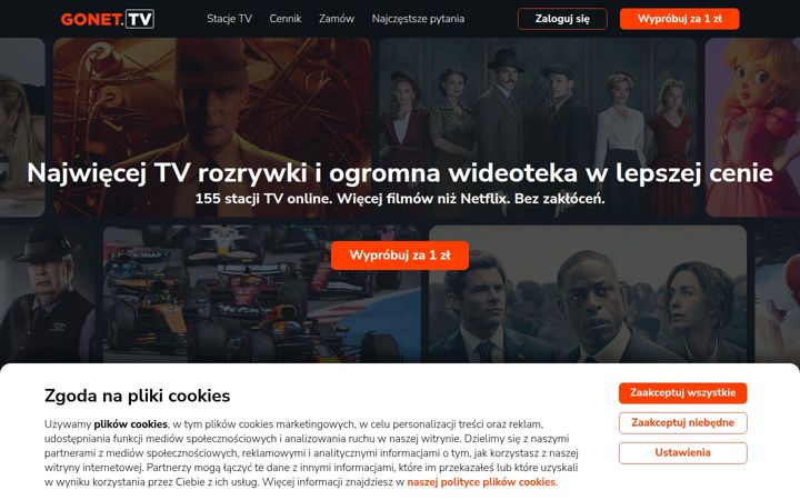 Screenshot of gonet.tv