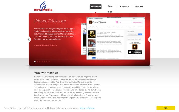 Screenshot of gonewmedia.de