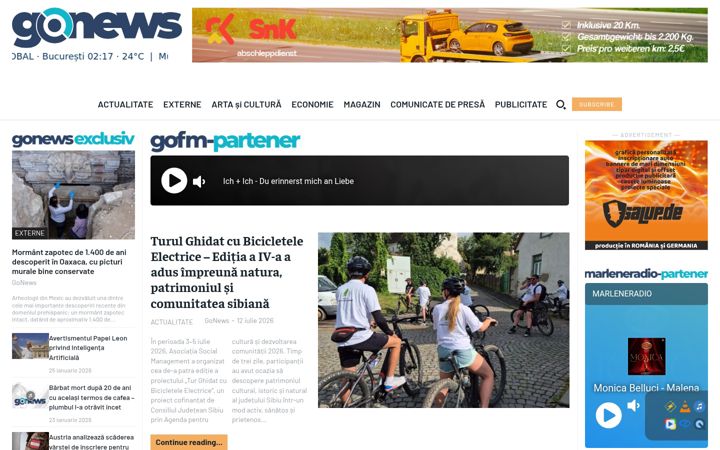 Screenshot of gonews.ro