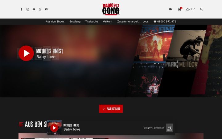 Screenshot of gong971.de