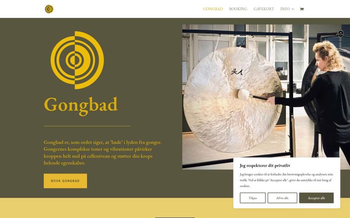 Screenshot of gongbad.dk