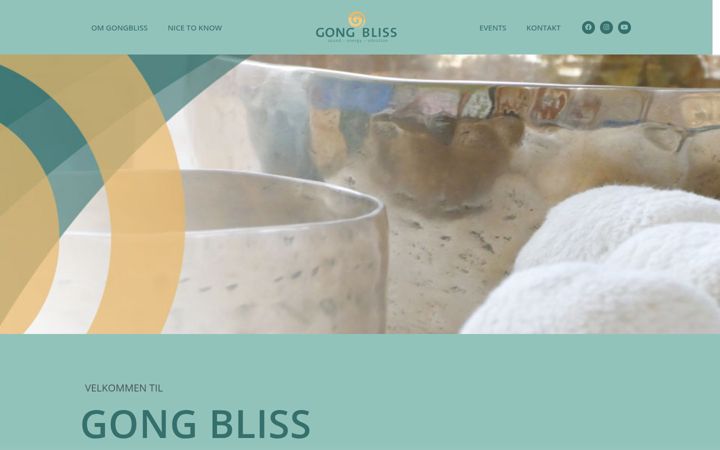 Screenshot of gongbliss.dk