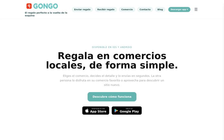 Screenshot of gongoapp.com