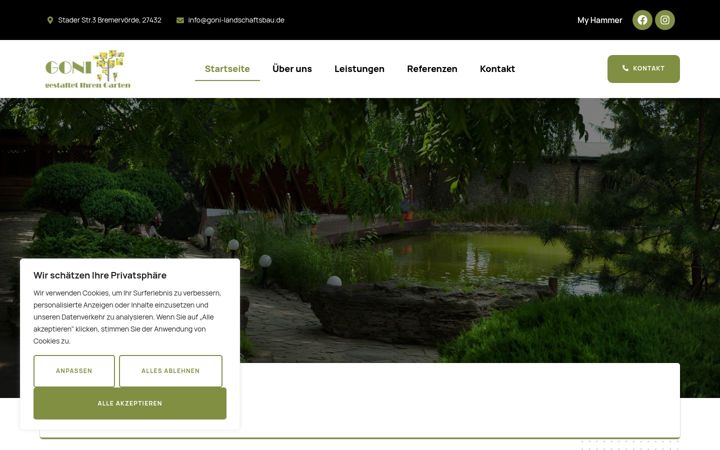 Screenshot of goni-landschaftsbau.de