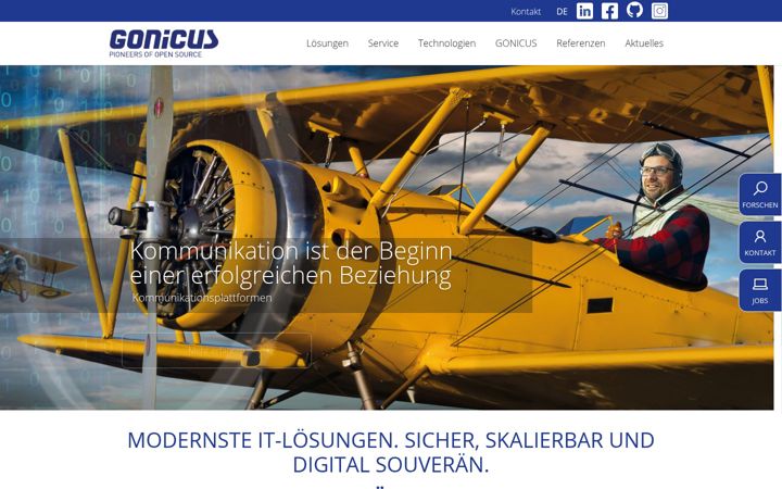 Screenshot of gonicus.de