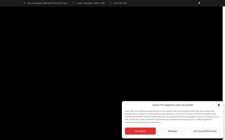 Screenshot of gonin-tp.fr