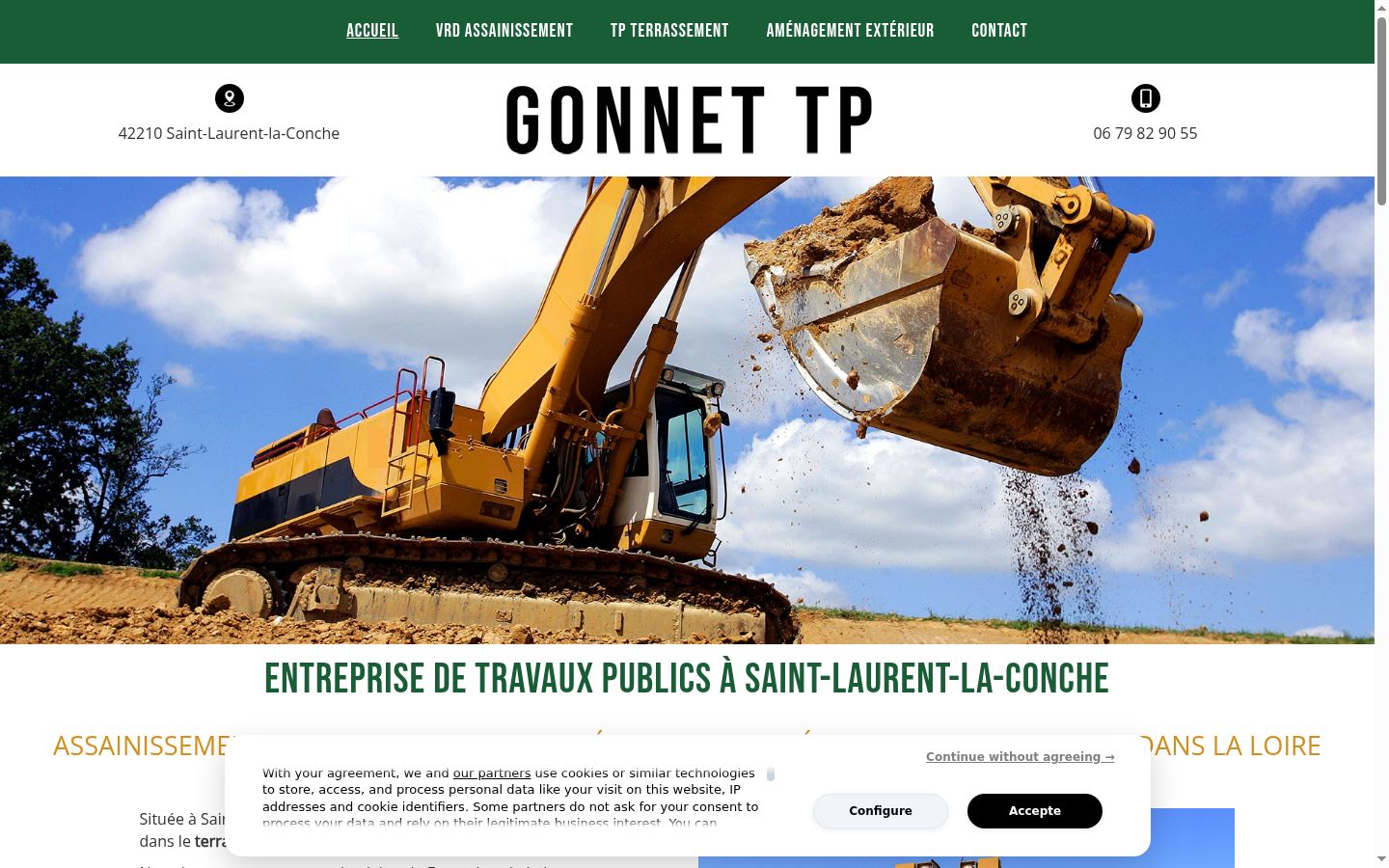 Screenshot tal-banner tal-kunsens muri qabel kwalunkwe interazzjoni