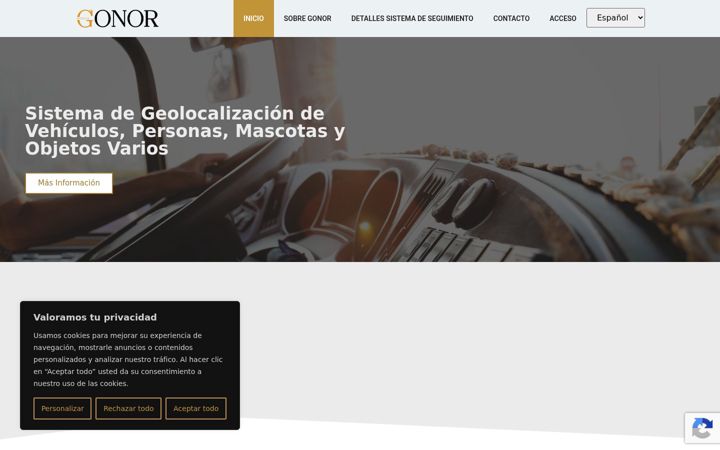 Screenshot of gonor.es