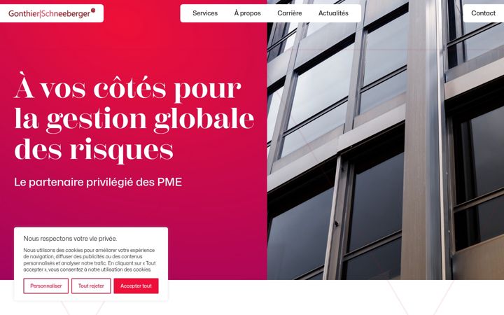 Screenshot of gonthier-schneeberger.com
