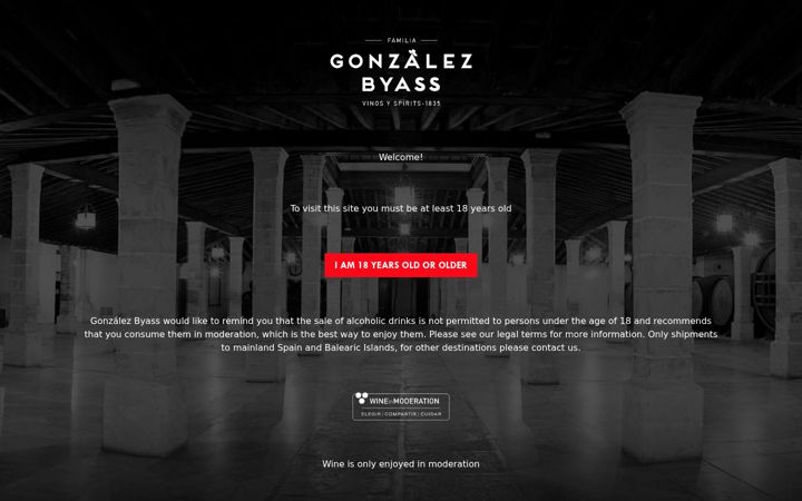 Screenshot of gonzalezbyass.com