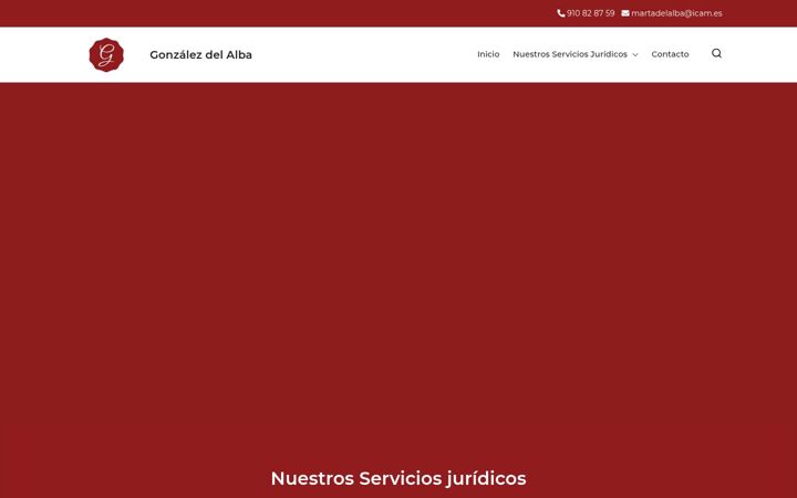 Screenshot of gonzalezdelalba.com