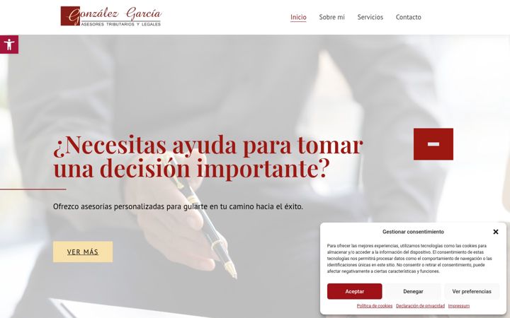 Screenshot of gonzalezgarciaasesores.com