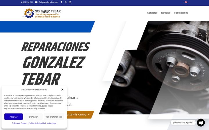 Screenshot of gonzaleztebar.com
