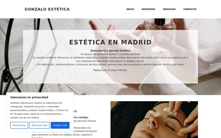 Screenshot of gonzalo-estetica.es