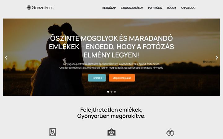Screenshot of gonzofoto.hu