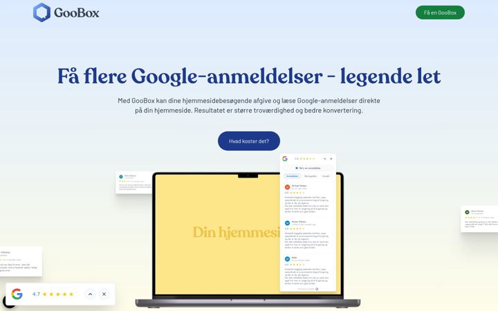 Screenshot of goobox.dk
