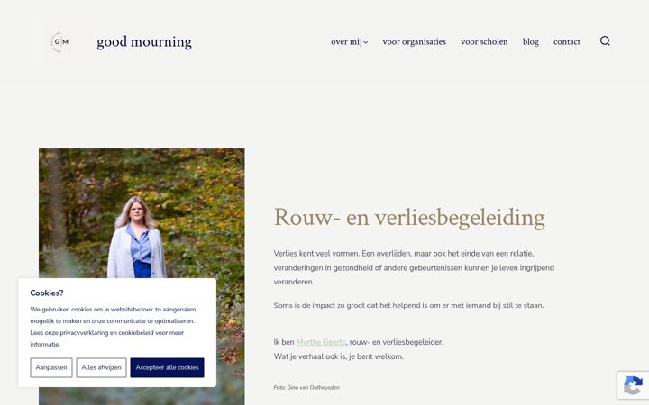 Screenshot of good-mourning.nl
