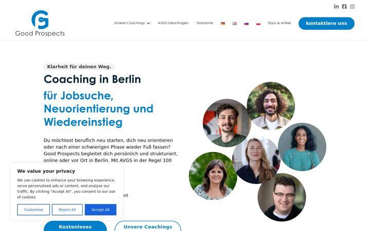 Screenshot of good-prospects.de