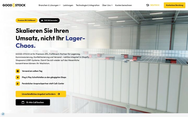 Screenshot von good-stock.de