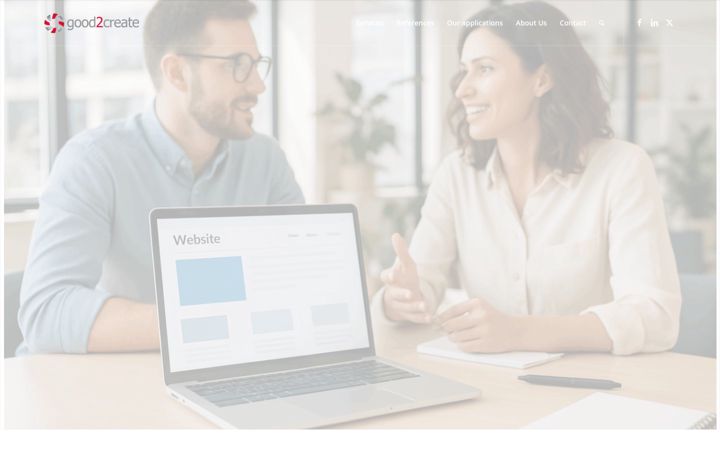 Screenshot of good2create.com