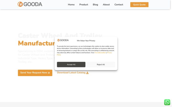 Screenshot of goodacaster.com