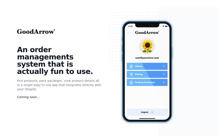 Screenshot ta' goodarrow.com