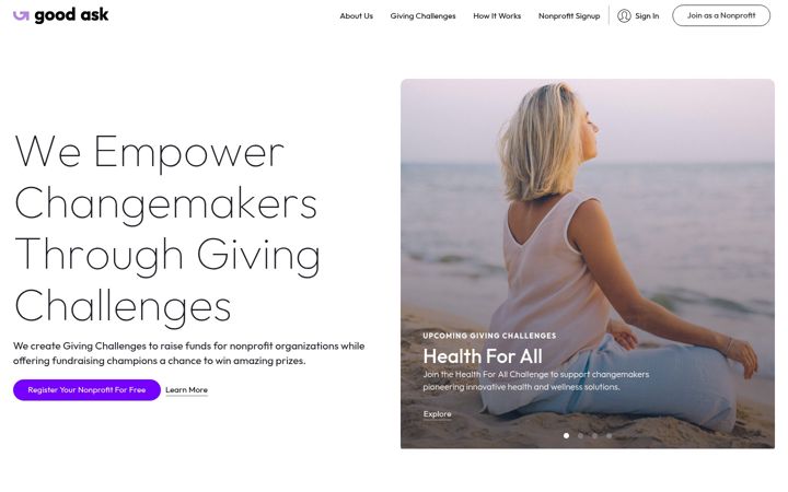 Screenshot of goodask.org