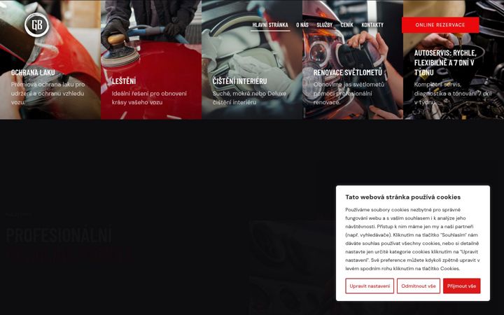 Screenshot of goodboygarage.cz