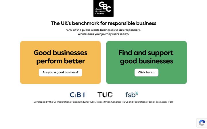 Screenshot of goodbusinesscharter.com
