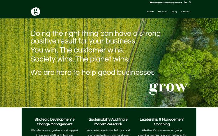 Screenshot of goodbusinessesgrow.co.uk