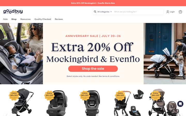 Screenshot of goodbuygear.com