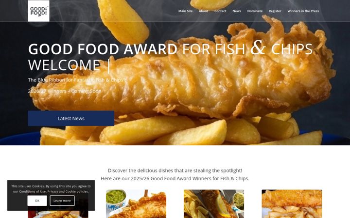 Screenshot of goodchippyaward.com