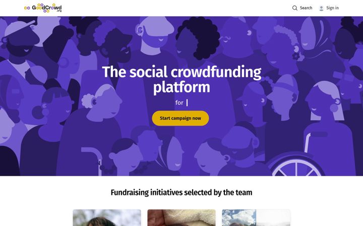 Screenshot of goodcrowd.org