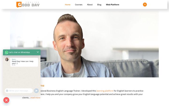 Screenshot of gooddayenglish.com