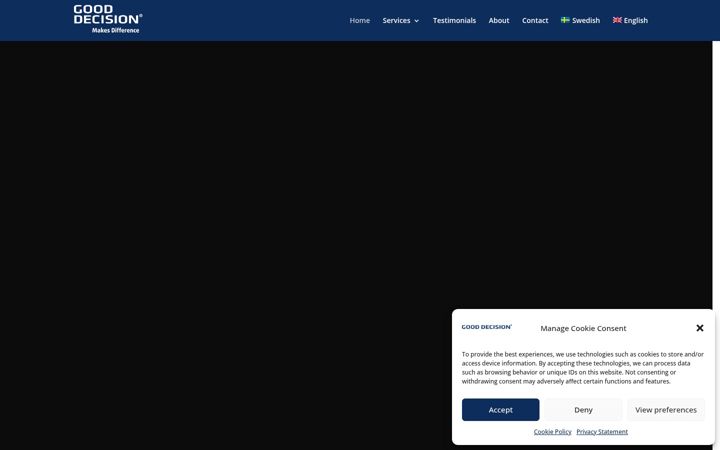 Screenshot of gooddecision.eu
