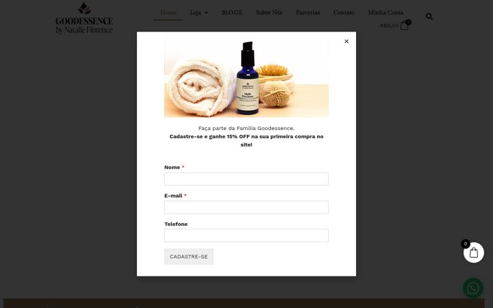 Screenshot of goodessence.com.br