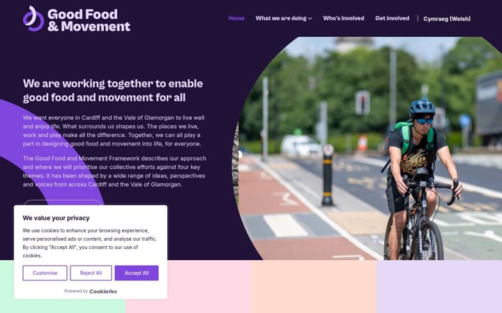Screenshot of goodfoodandmovement.co.uk