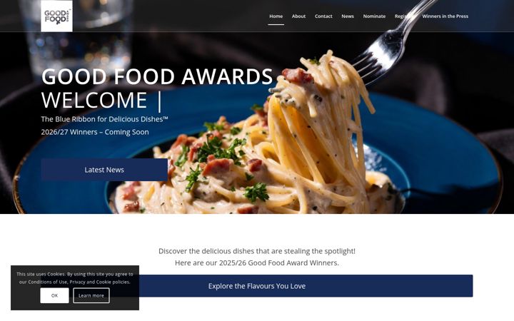 Screenshot of goodfoodaward.com