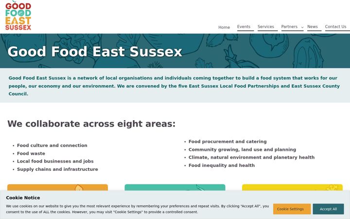 Screenshot of goodfoodeastsussex.org.uk