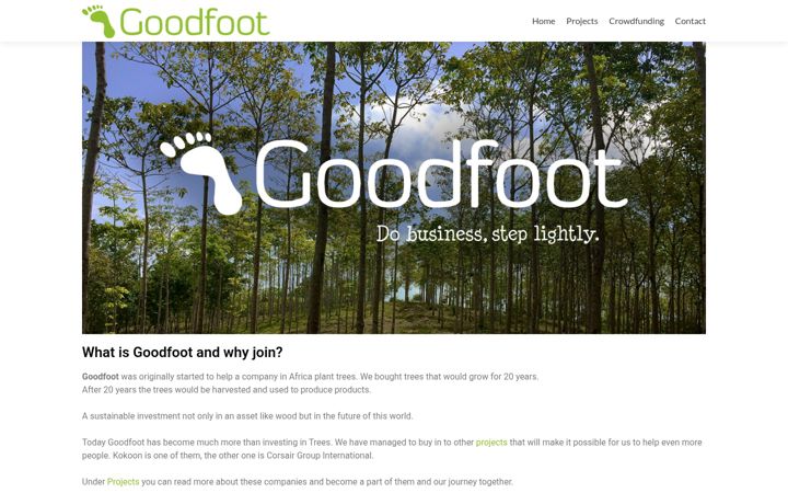 Screenshot of goodfoot.se